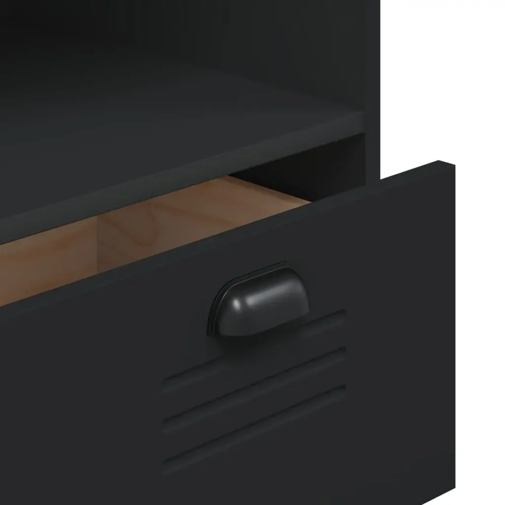 Bookcase VIKEN Black 80x40x90 cm Engineered Wood Price