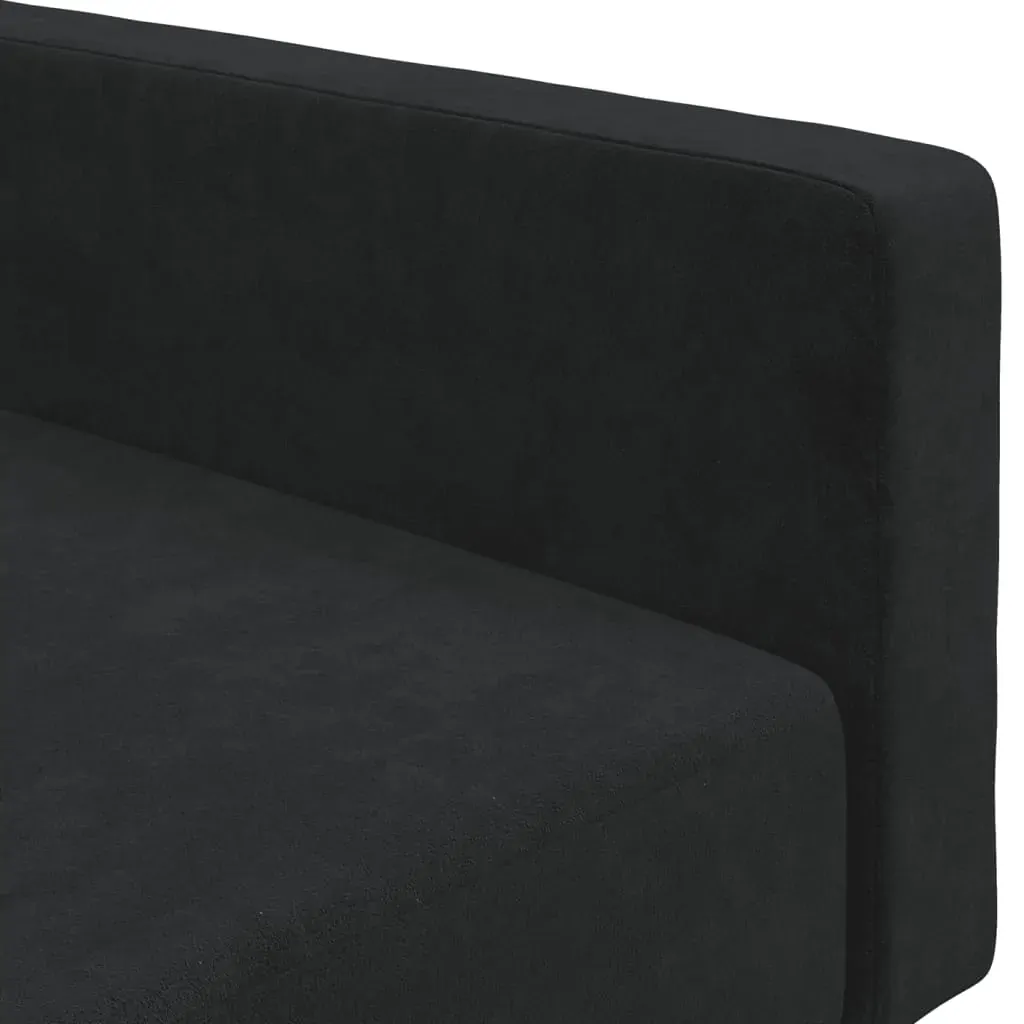 2-Seater Sofa Bed Black Velvet Price