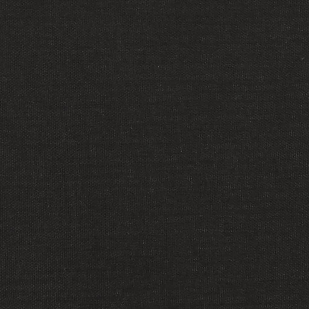 2-Seater Sofa Bed with Two Pillows Black Fabric Price