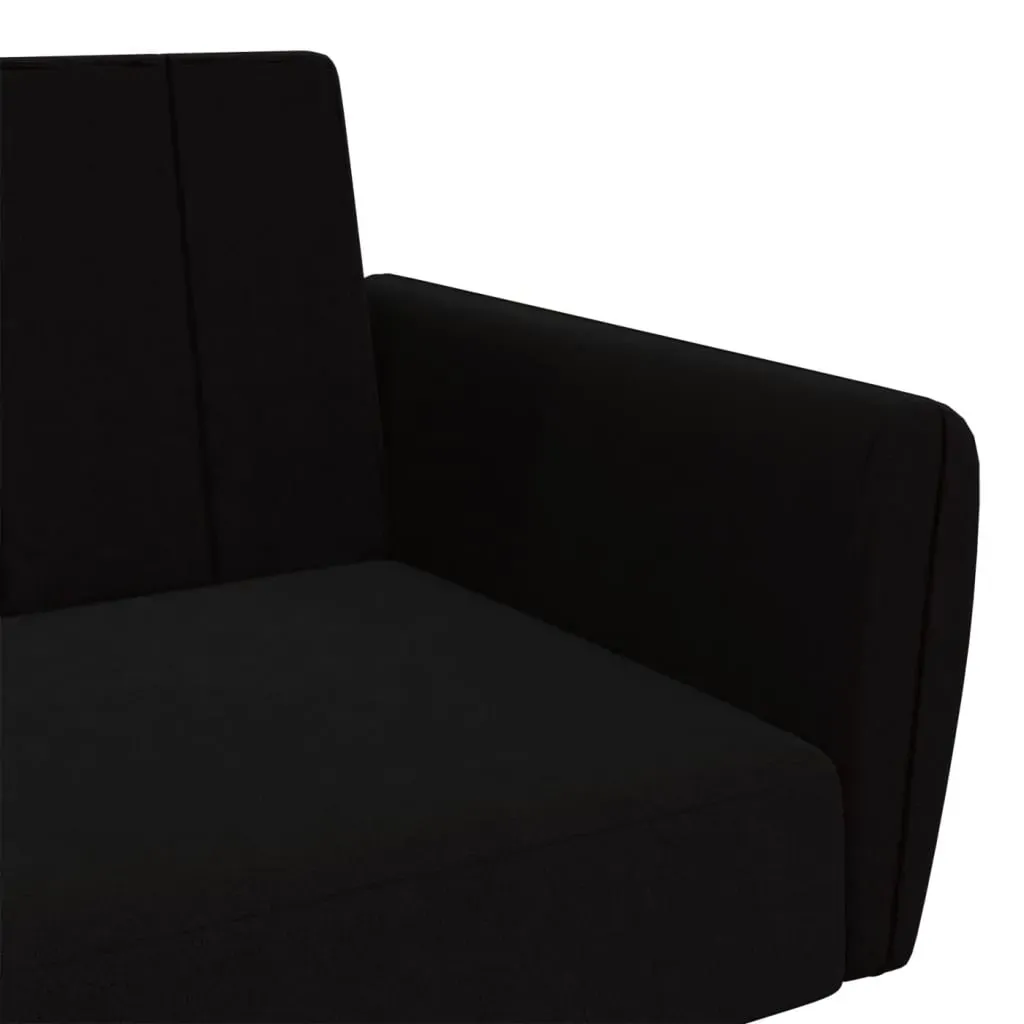2-Seater Sofa Bed Black Velvet Price