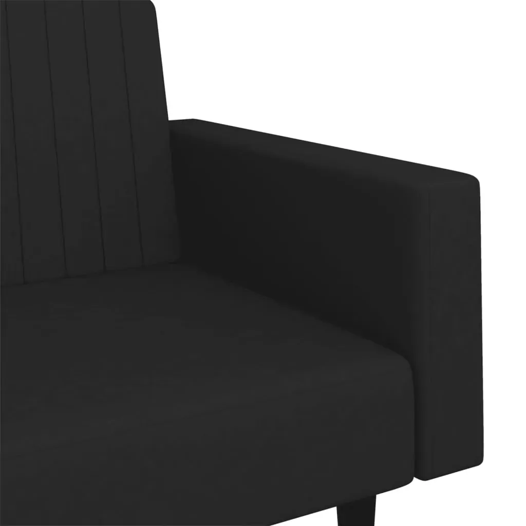 2-Seater Sofa Bed Black Velvet Price