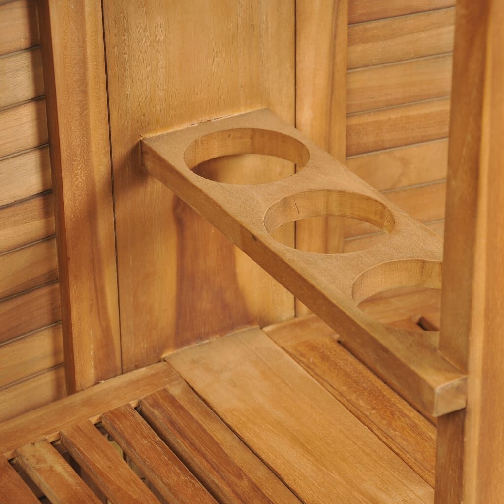 Folding Bar Table 155x53x105 cm Solid Teak Wood Price