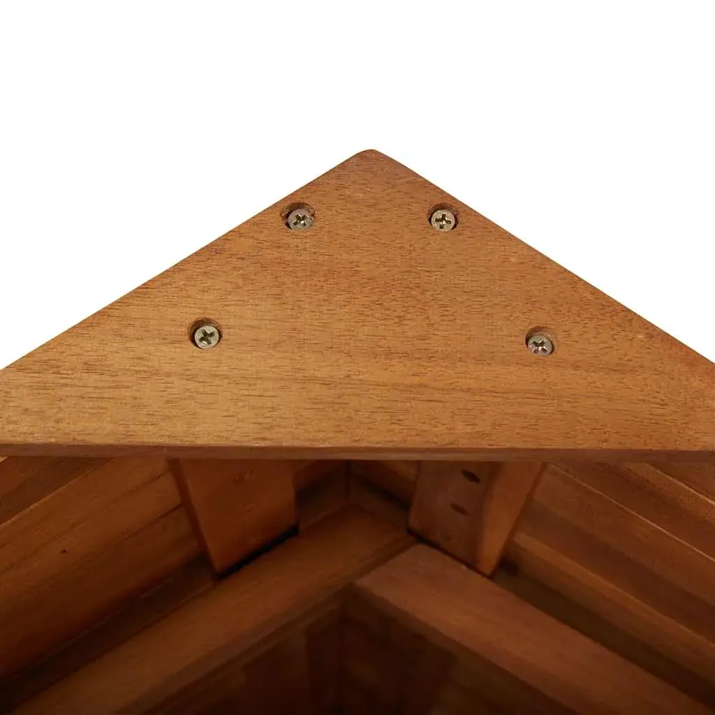 Outdoor Bar Table with Rooftop 113x106x217 cm Solid Acacia Wood Price