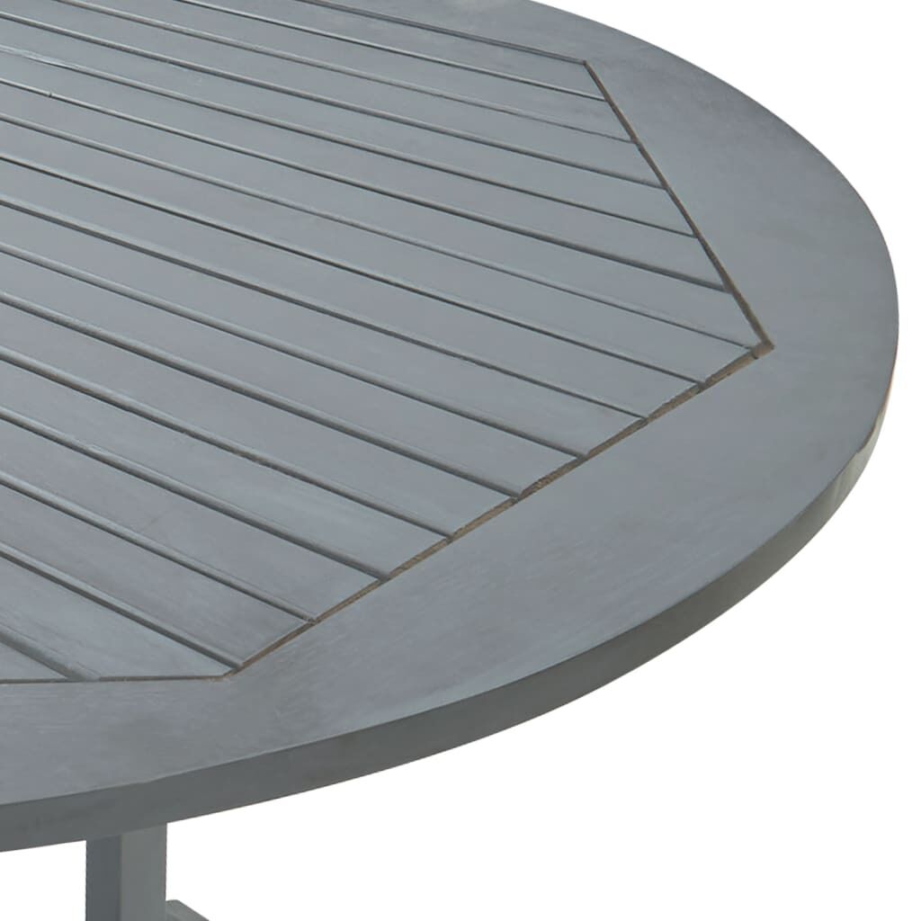Garden Table Grey 200x100x75 cm Solid Acacia Wood Price