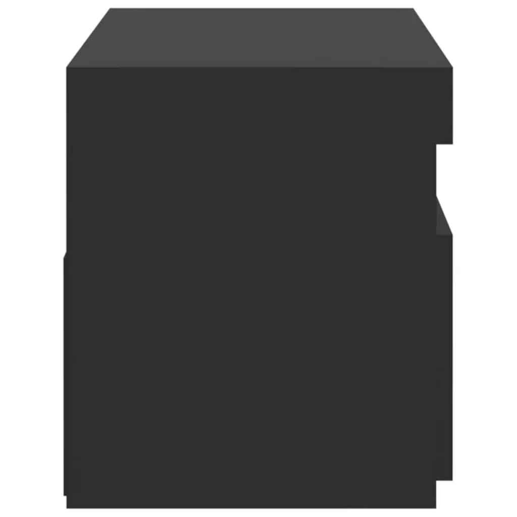 TV Cabinet with LED Lights Black 75x35x40 cm Price