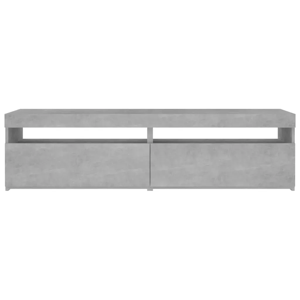 TV Cabinets 2 pcs with LED Lights Concrete Grey 75x35x40 cm Price