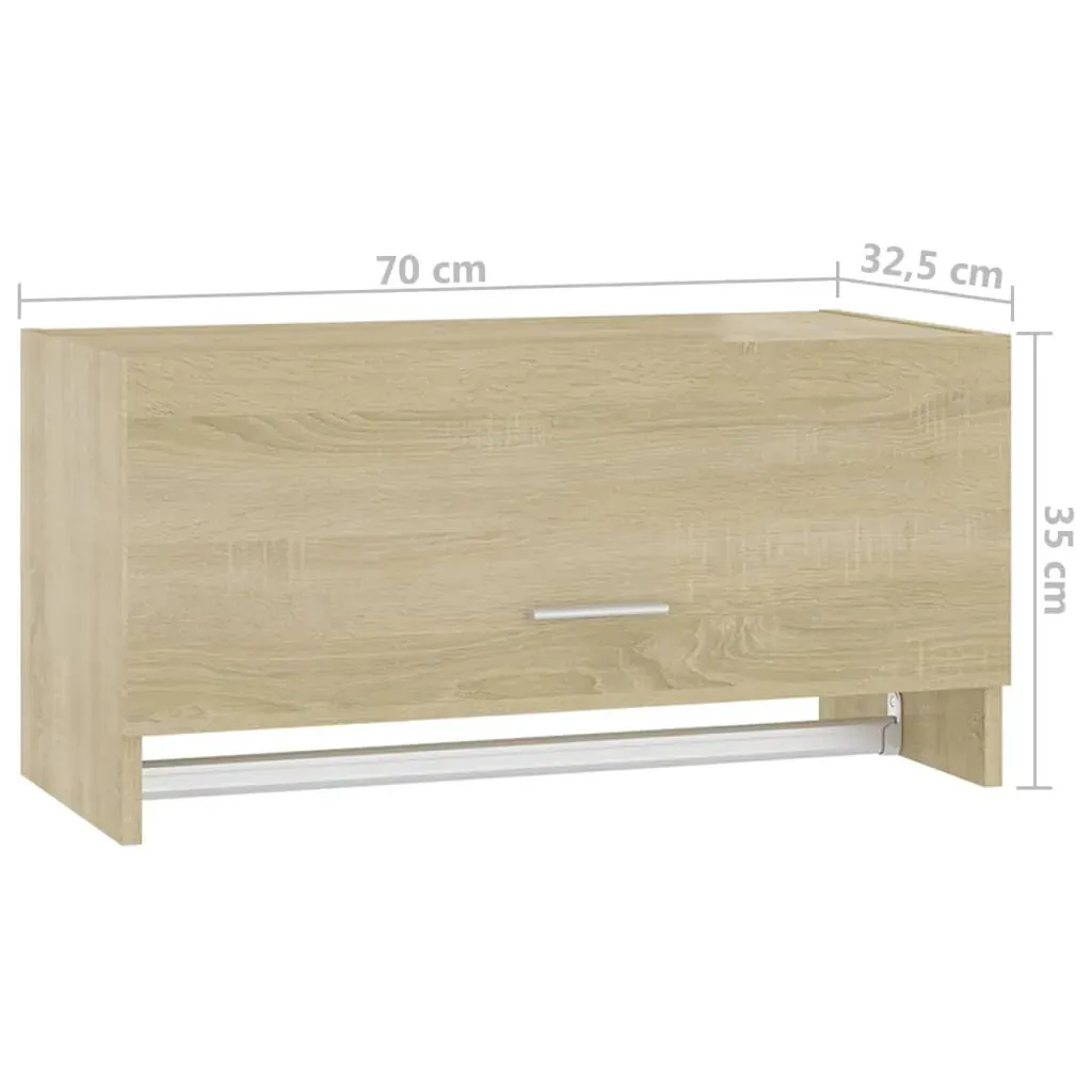 Wardrobe Sonoma Oak 70x32.5x35 cm Engineered Wood Price