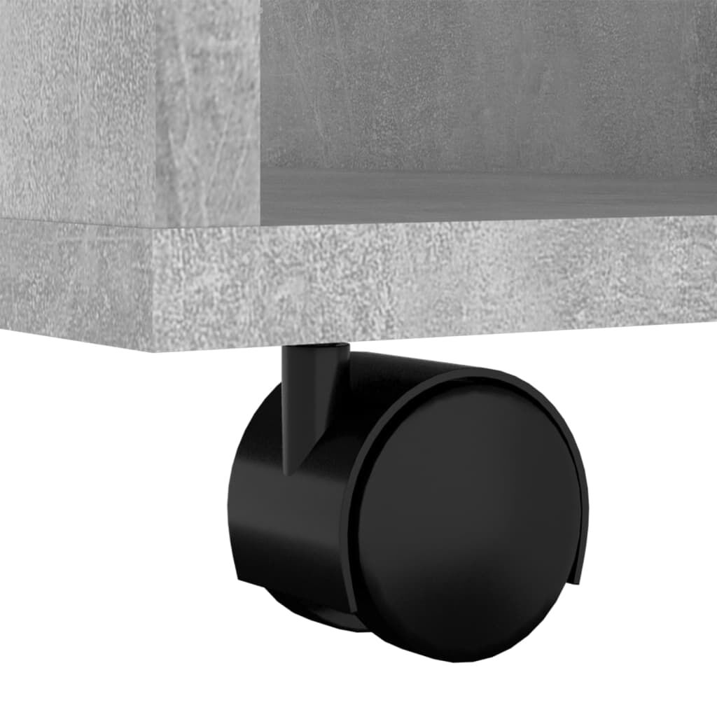 Rolling Cabinet Concrete Grey 60x35x75 cm Engineered Wood Price