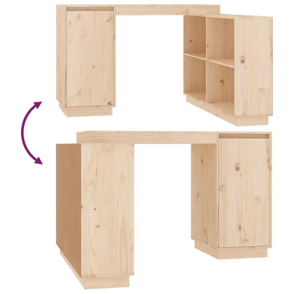 Desk 110x50x75 cm Solid Wood Pine Price