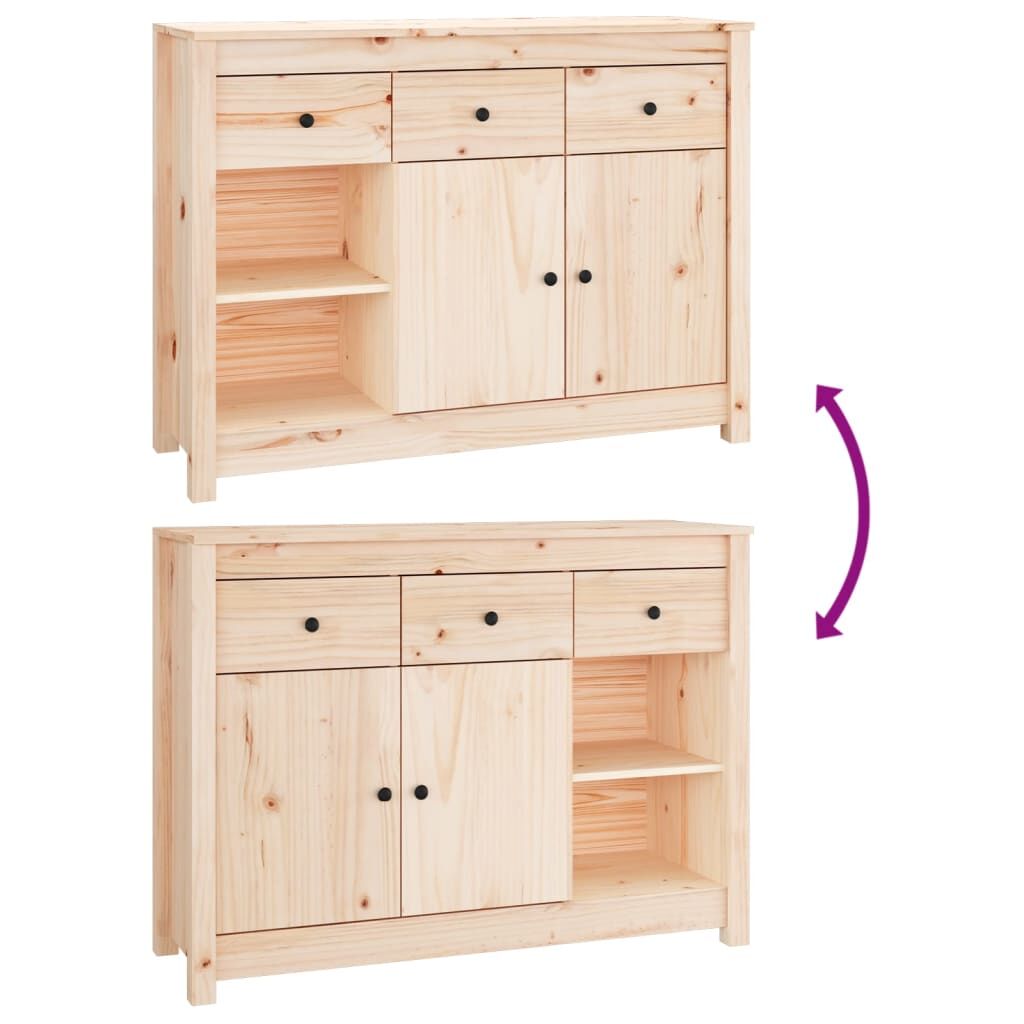 Sideboard 100x35x74 cm Solid Wood Pine Price