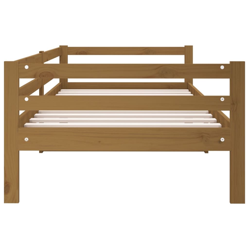 Day Bed without Mattress Honey Brown 90x190 cm Solid Wood Pine Price