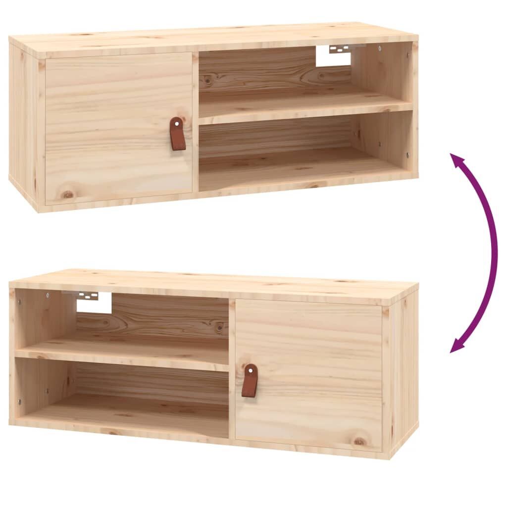 Wall Cabinets 2 pcs 80x30x30 cm Solid Wood Pine Price