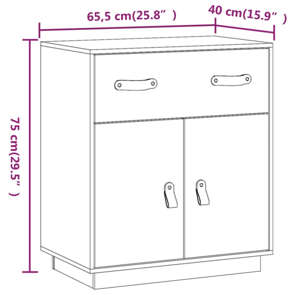 Sideboard 65.5x40x75 cm Solid Wood Pine Price