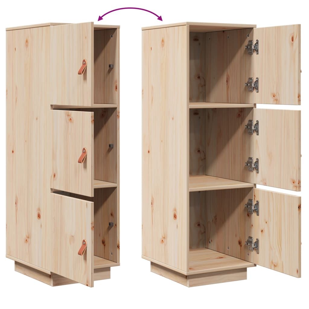 Highboard 34x40x108.5 cm Solid Wood Pine Price