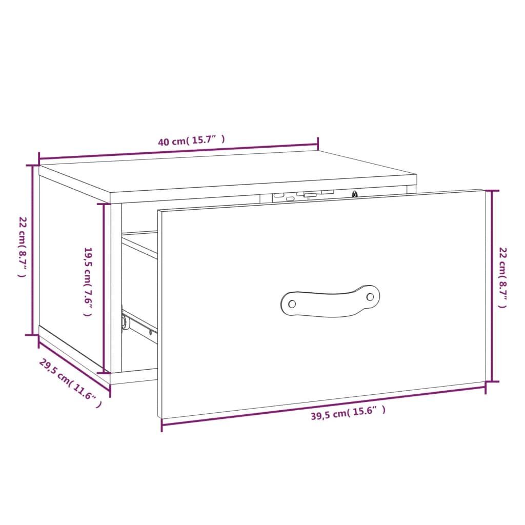 Wall-mounted Bedside Cabinets 2 pcs 40x29.5x22 cm Price