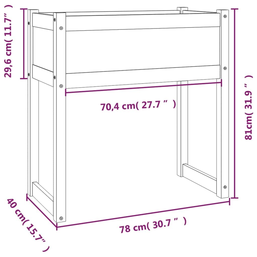 Planter 78x40x81 cm Solid Wood Pine Price