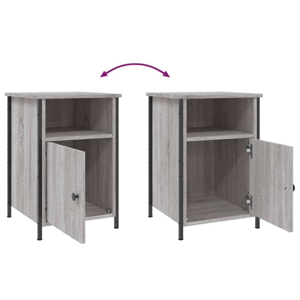 Bedside Cabinets 2 pcs Grey Sonoma 40x42x60 cm Engineered Wood Price