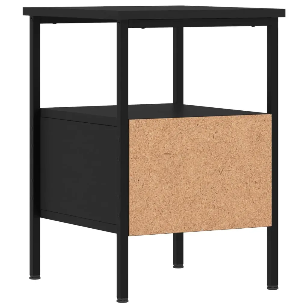 Bedside Cabinets 2 pcs Black 34x36x50 cm Engineered Wood Price