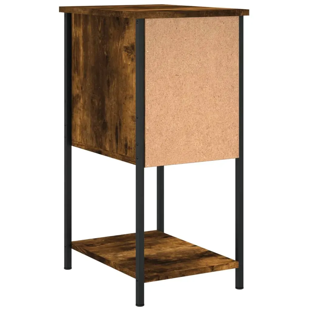 Bedside Cabinets 2 pcs Smoked Oak 32x42x70 cm Engineered Wood Price