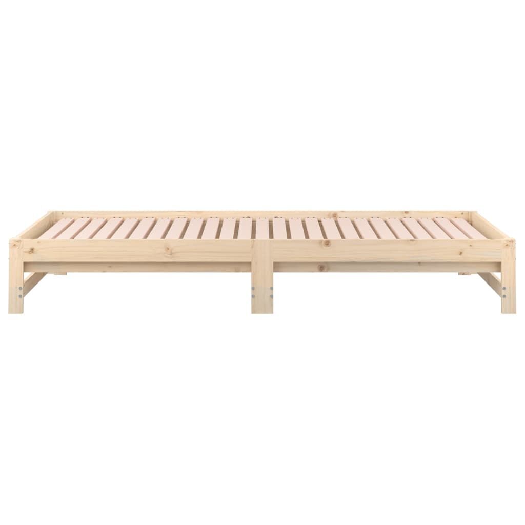 Pull-out Day Bed 2x(92x187) cm Solid Wood Pine Price