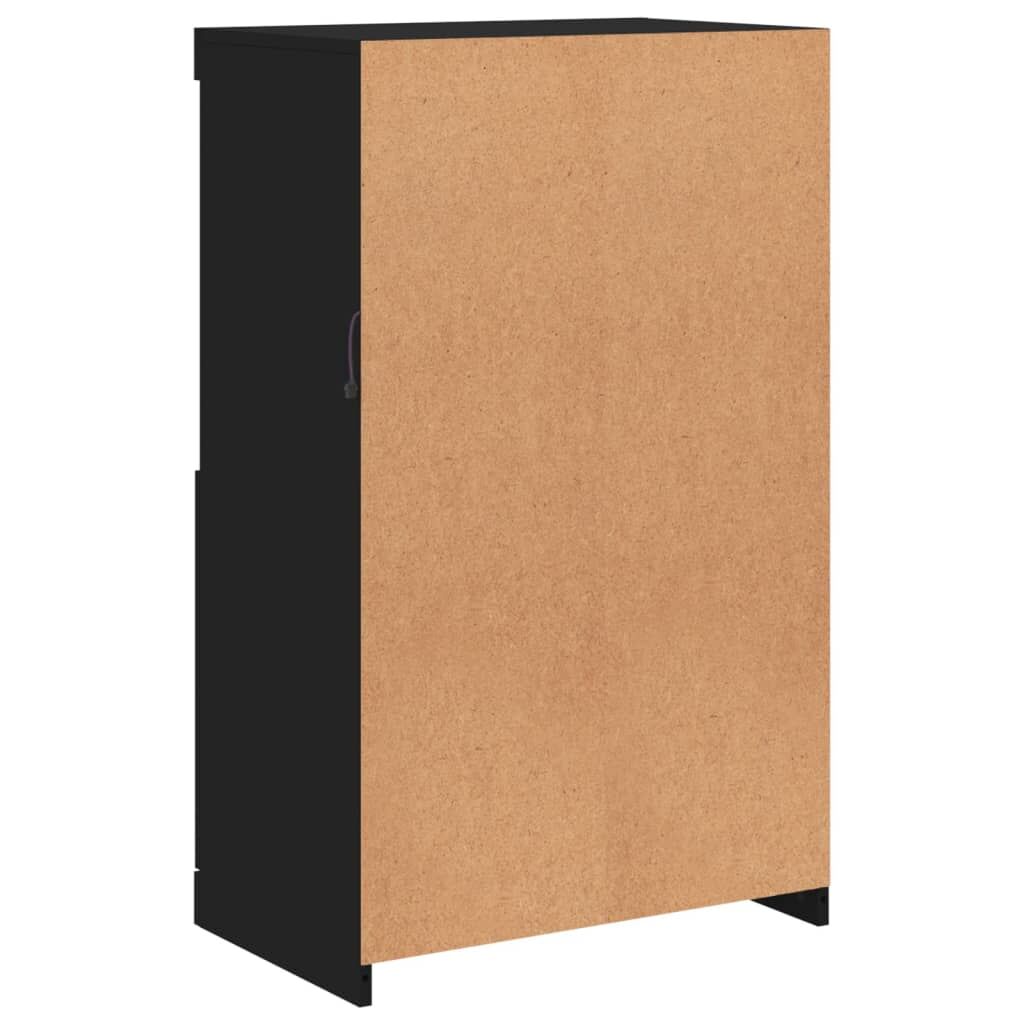 Sideboard with LED Lights Black 60.5x37x100 cm Price
