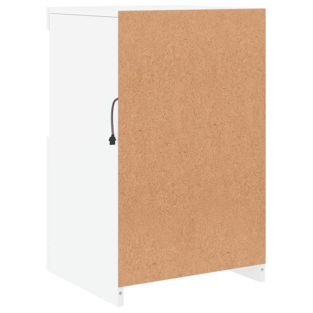 Sideboard with LED Lights White 41x37x67 cm Price
