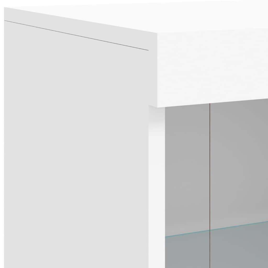 Sideboard with LED Lights White 81x37x100 cm Price