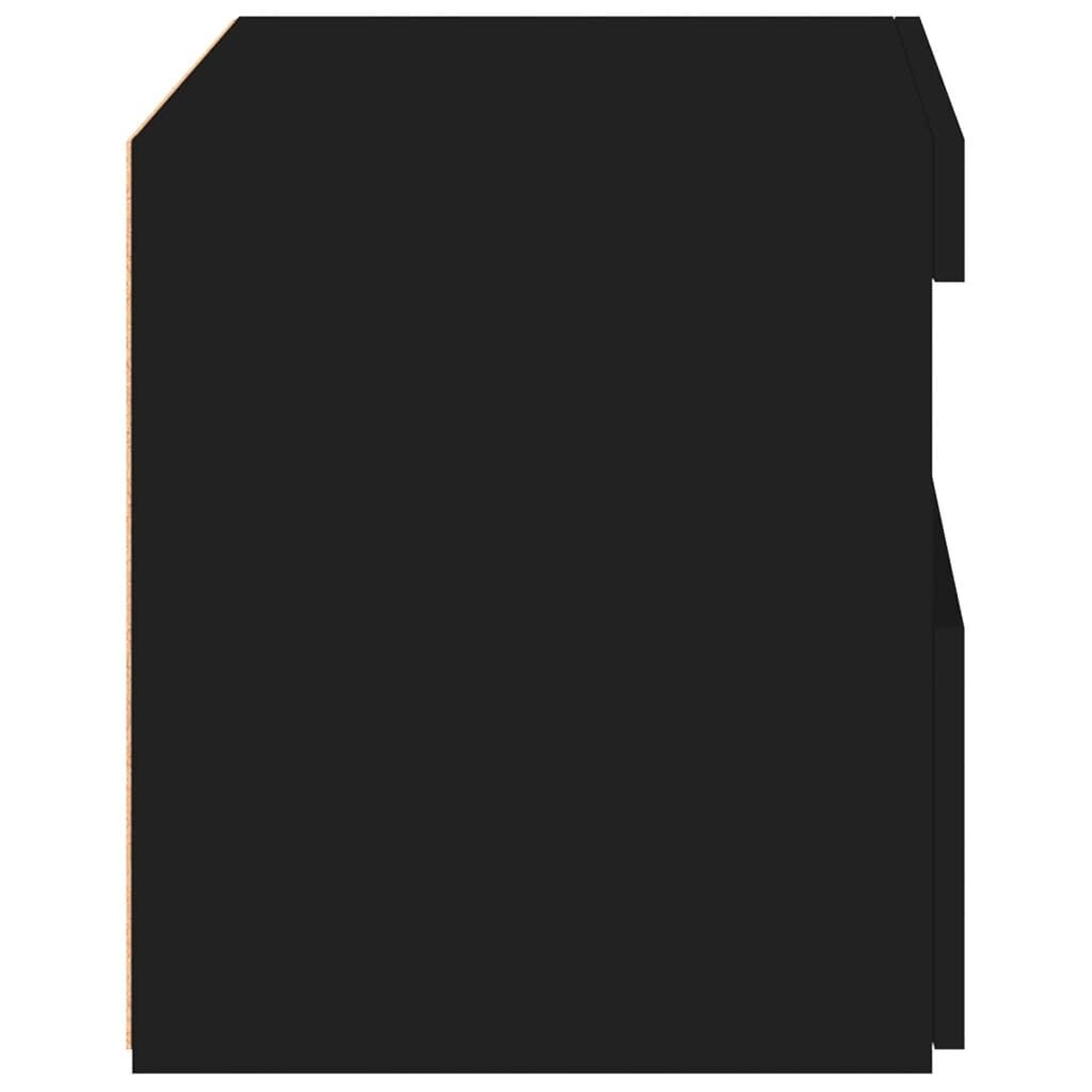 Bedside Cabinets with LED Lights 2 pcs Black 50x40x45 cm Price
