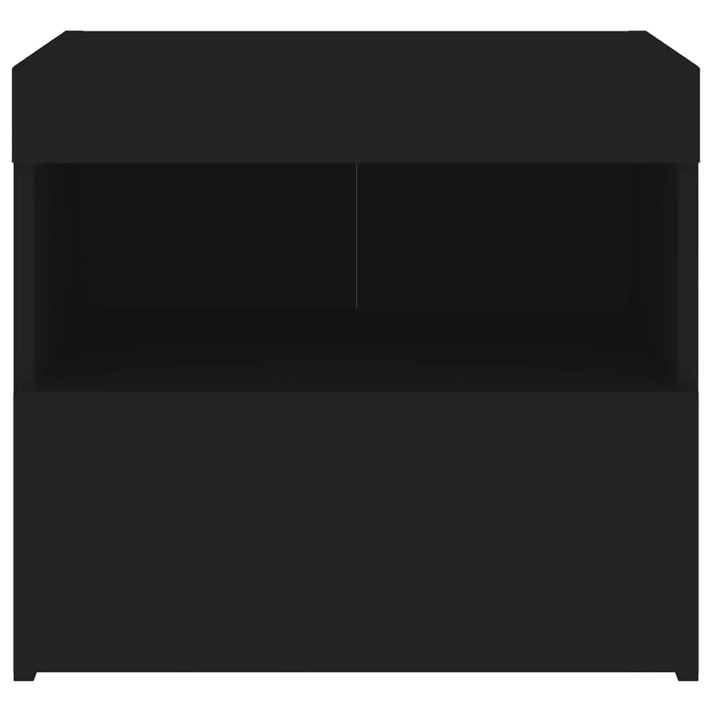 Bedside Cabinets with LED Lights 2 pcs Black 50x40x45 cm Price