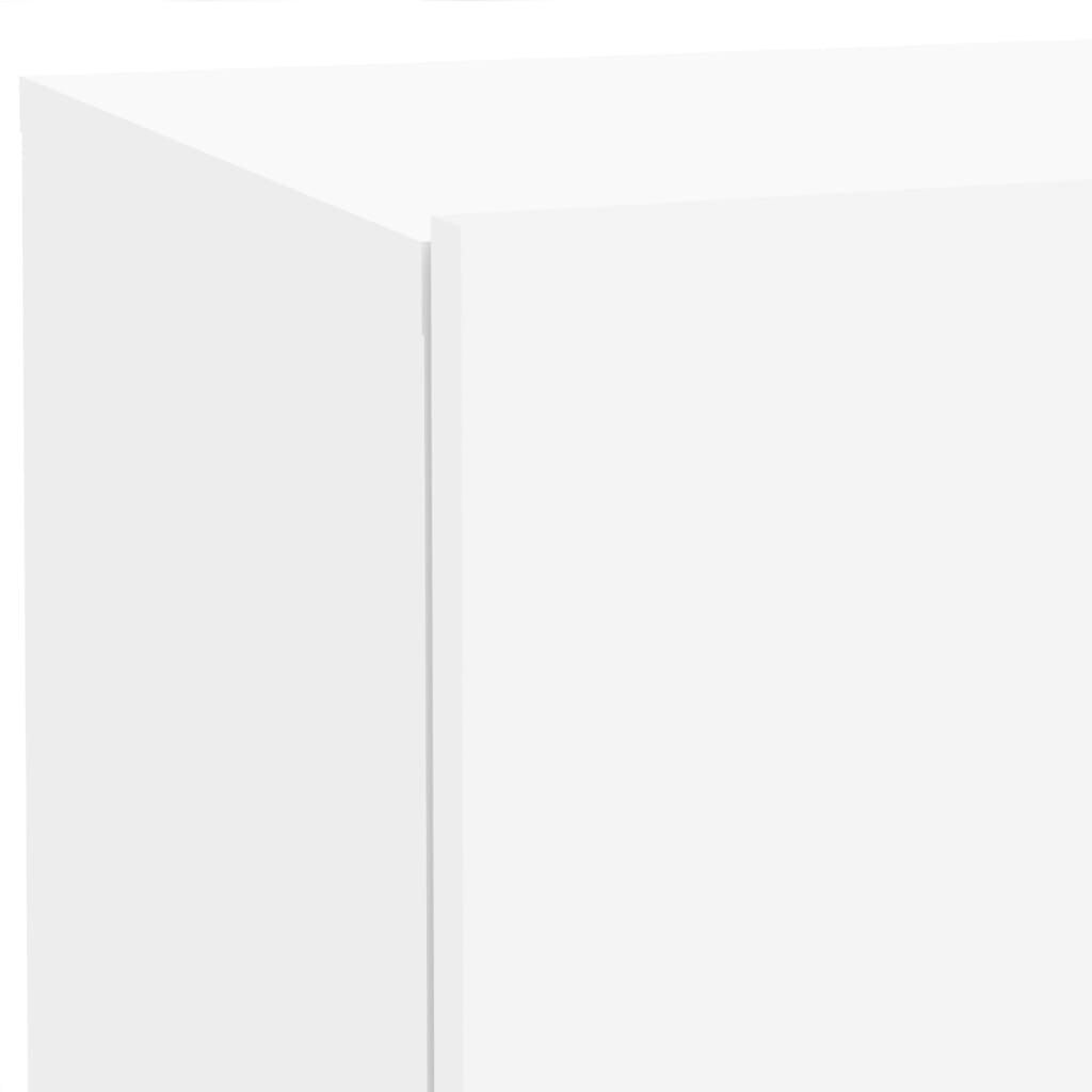 Bedside Cabinet with LED Lights White 70x36x40.5 cm Price