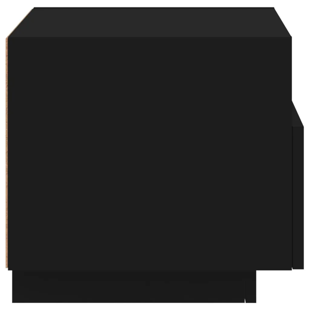Bedside Cabinets with LED Lights 2 pcs Black 40x39x37 cm Price