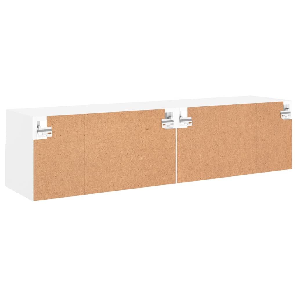 TV Wall Cabinets 2 pcs White 60x30x30 cm Engineered Wood Price