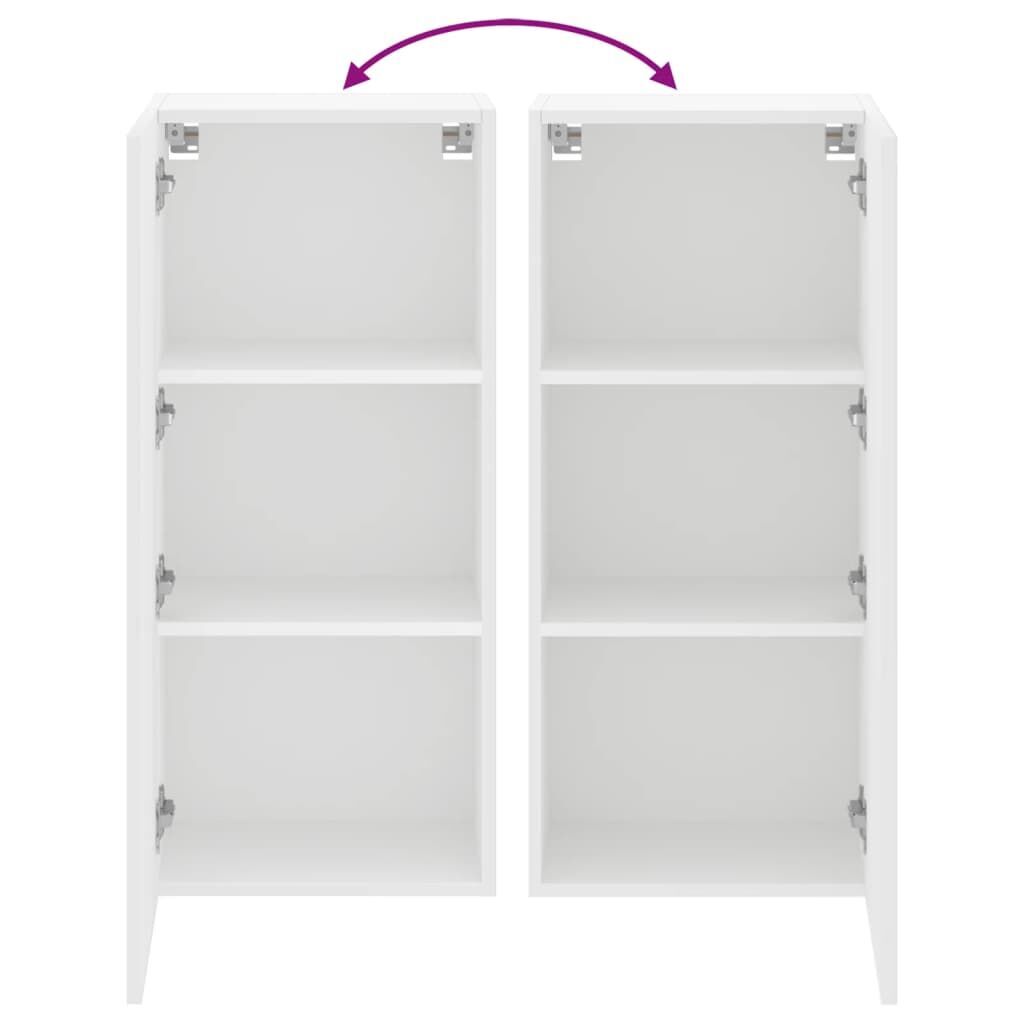 TV Wall Cabinet White 40.5x30x90 cm Engineered Wood Price