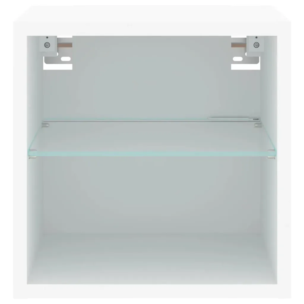 TV Wall Cabinets with LED Lights 2 pcs White 30x28.5x30 cm Price