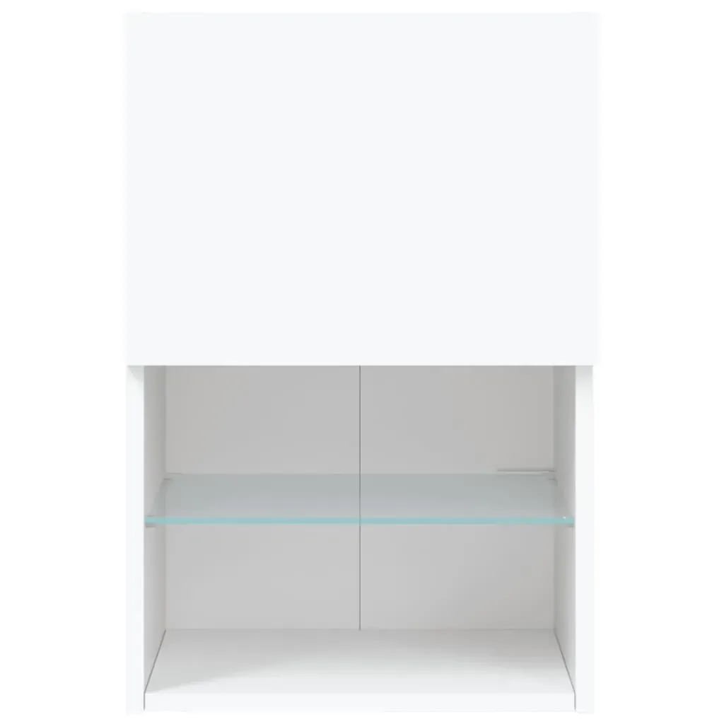 TV Cabinets with LED Lights 2 pcs White 40.5x30x60 cm Price