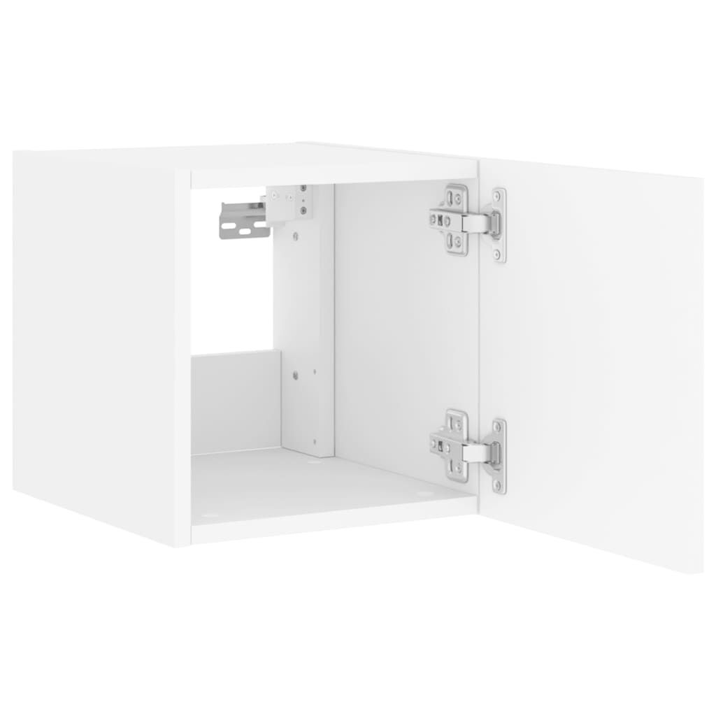 TV Wall Cabinets with LED Lights 2 pcs White 30.5x35x30 cm Price
