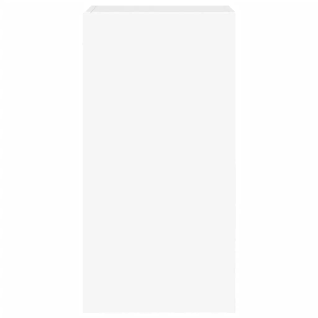 TV Wall Cabinet with LED Lights White 40.5x35x80 cm Price