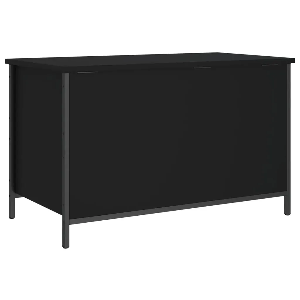 Storage Bench Black 80x42.5x50 cm Engineered Wood Price