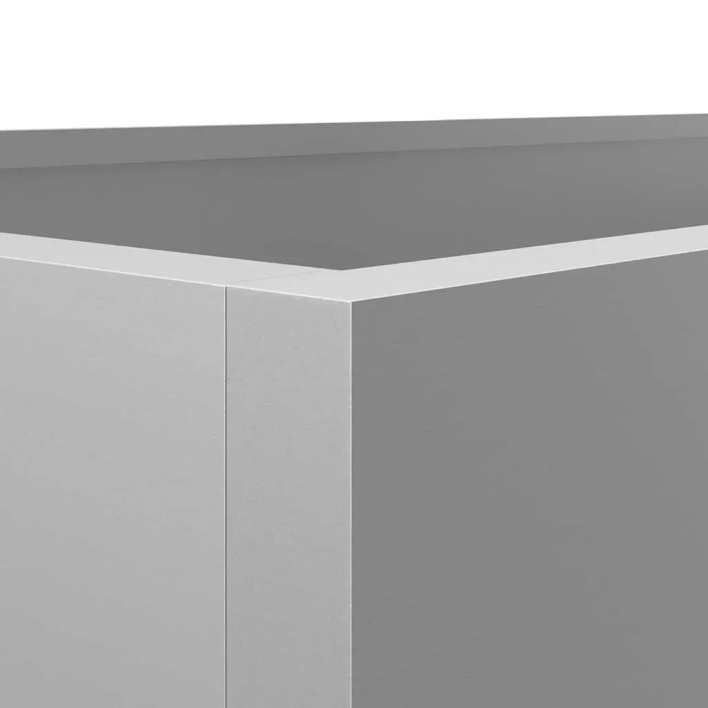 Planter Silver 62x47x46 cm Galvanised Steel Price