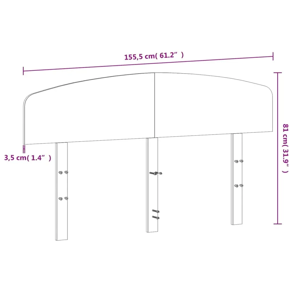 Headboard 150 cm Solid Wood Pine Price