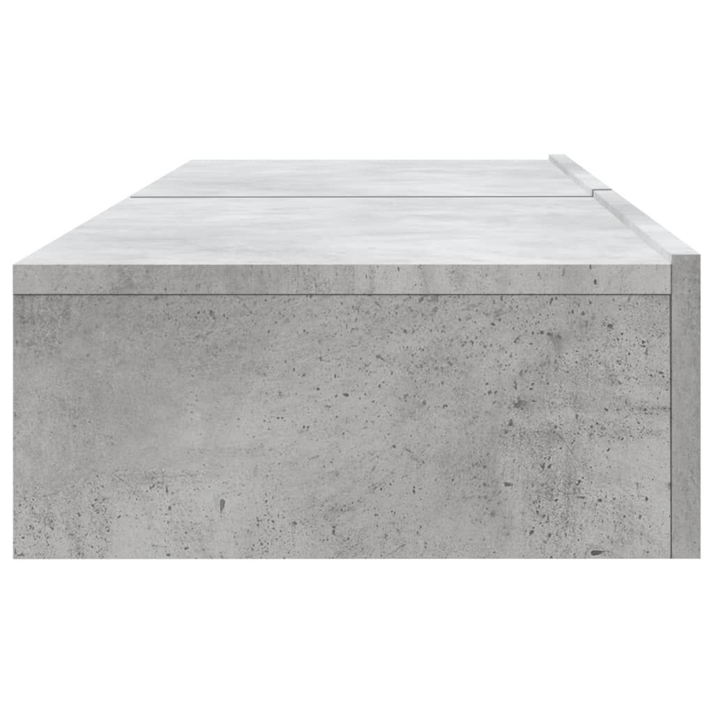TV Cabinets with LED Lights 2 pcs Concrete Grey 60x35x15.5 cm Price