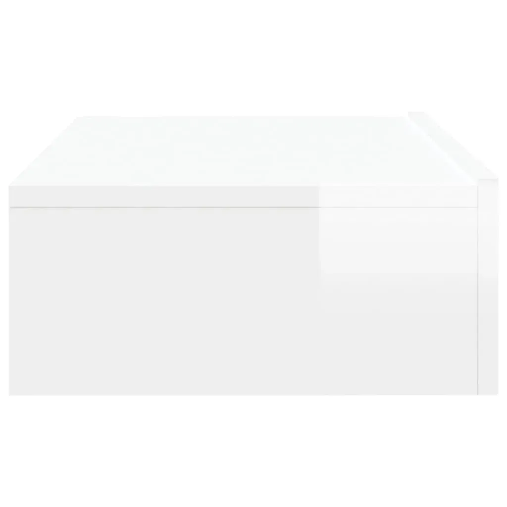 TV Cabinet with LED Lights High Gloss White 60x35x15.5 cm Price