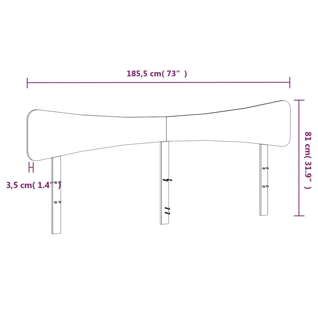 Headboard 180 cm Solid Wood Pine Price