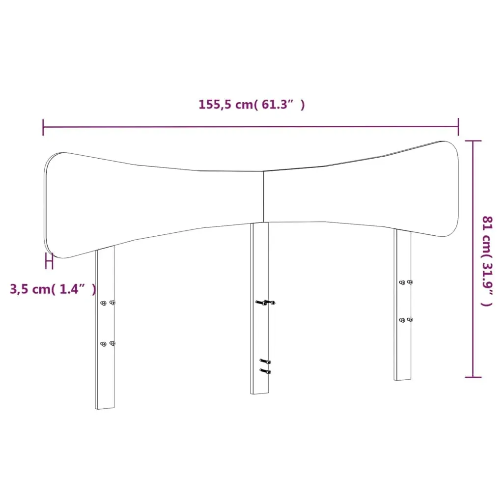 Headboard 150 cm Solid Wood Pine Price