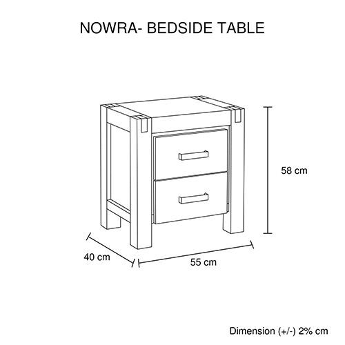 Nowra 5 Pieces Single Size Bedroom Suite Oak Colour Price