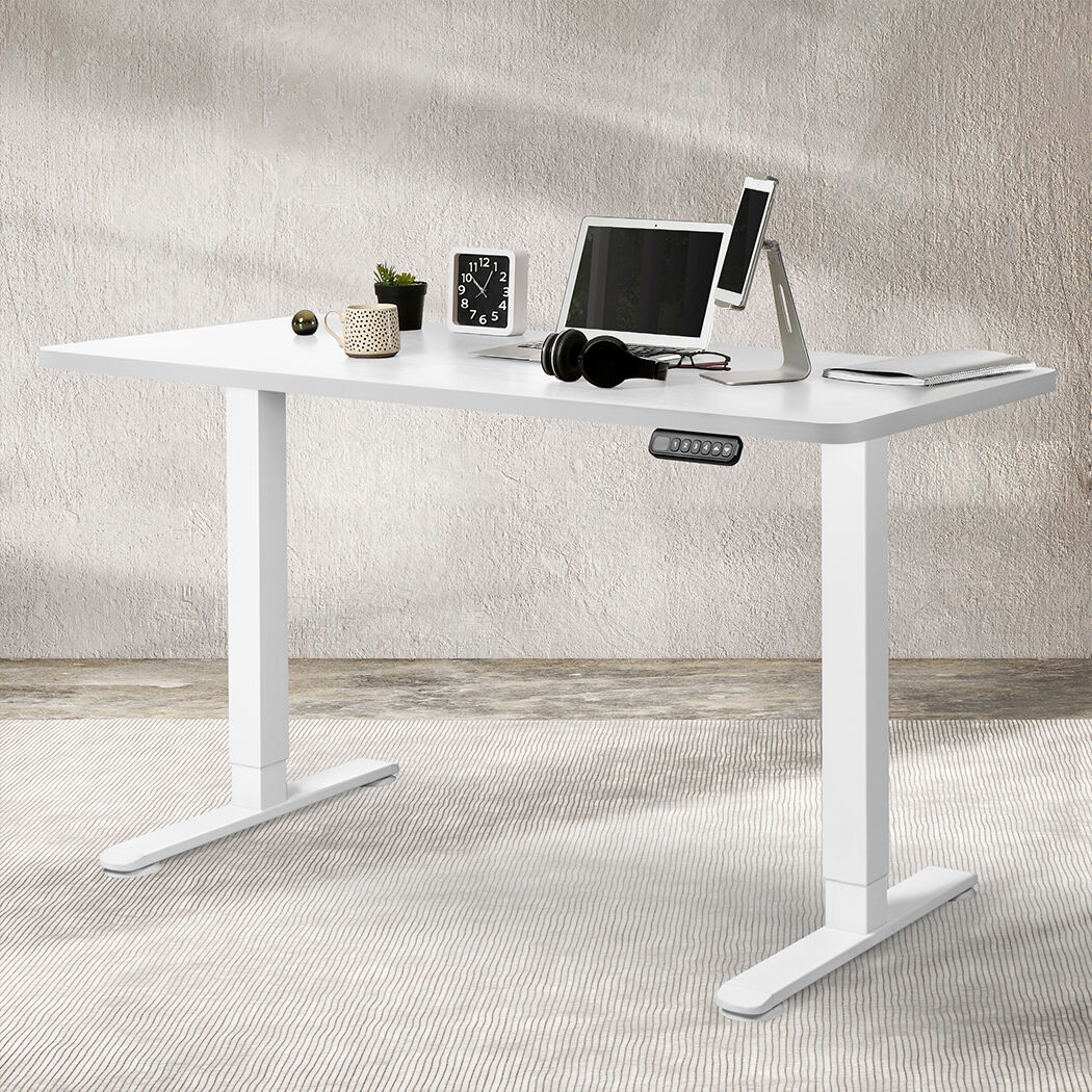 Motorised Standing Desk Adjustable 120cm White 800x 1.5MM Price