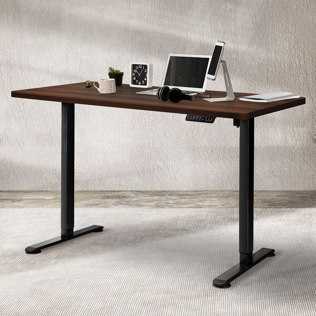 Motorised Standing Desk Height 120cm Walnut 800x 1.5MM Price