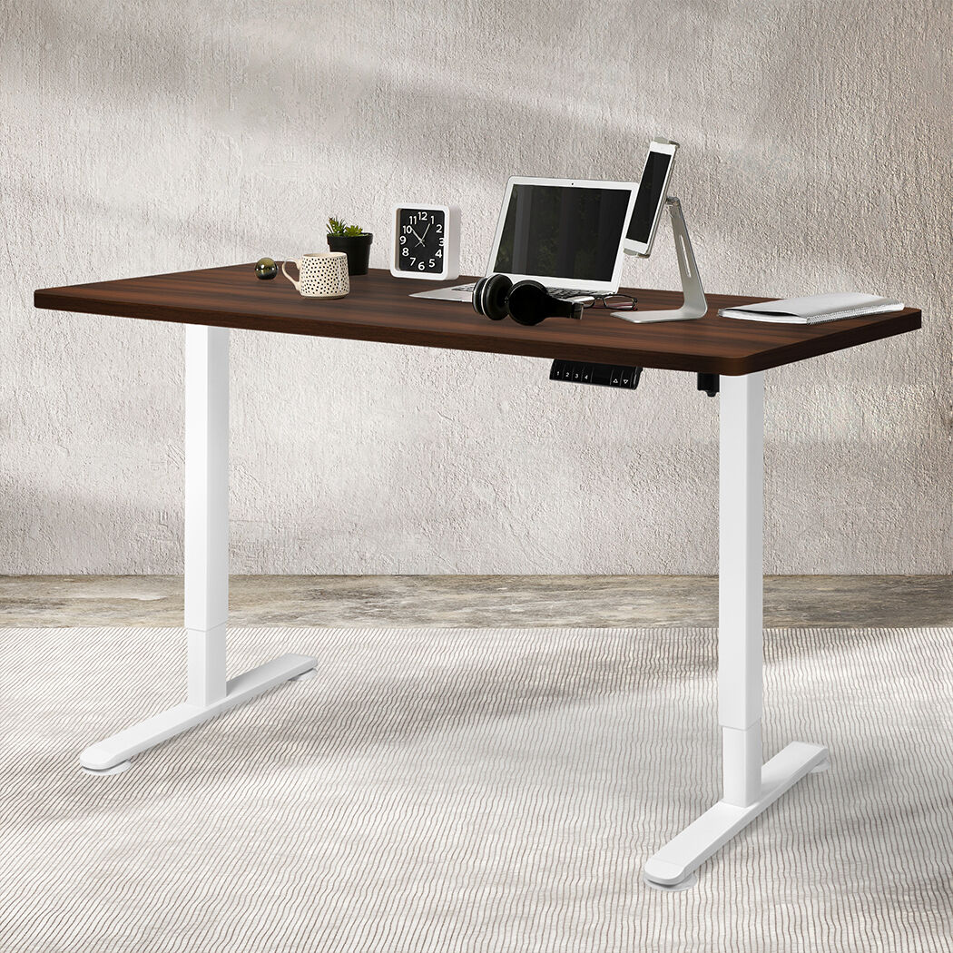 Motorised Standing Desk Height 120cm Walnut 800x 1.5MM Price