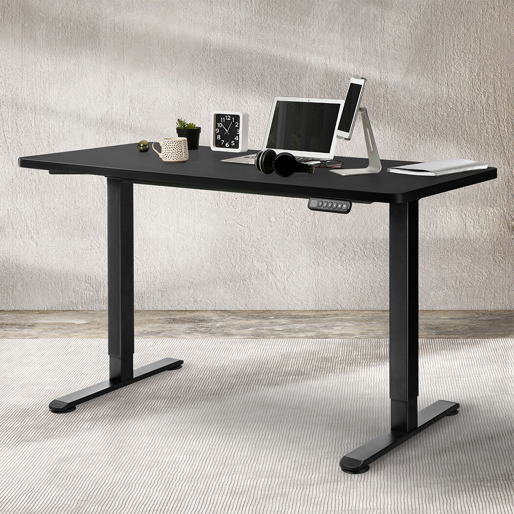 Motorised Standing Desk Adjustable 140cm Black 1000x 1MM Price