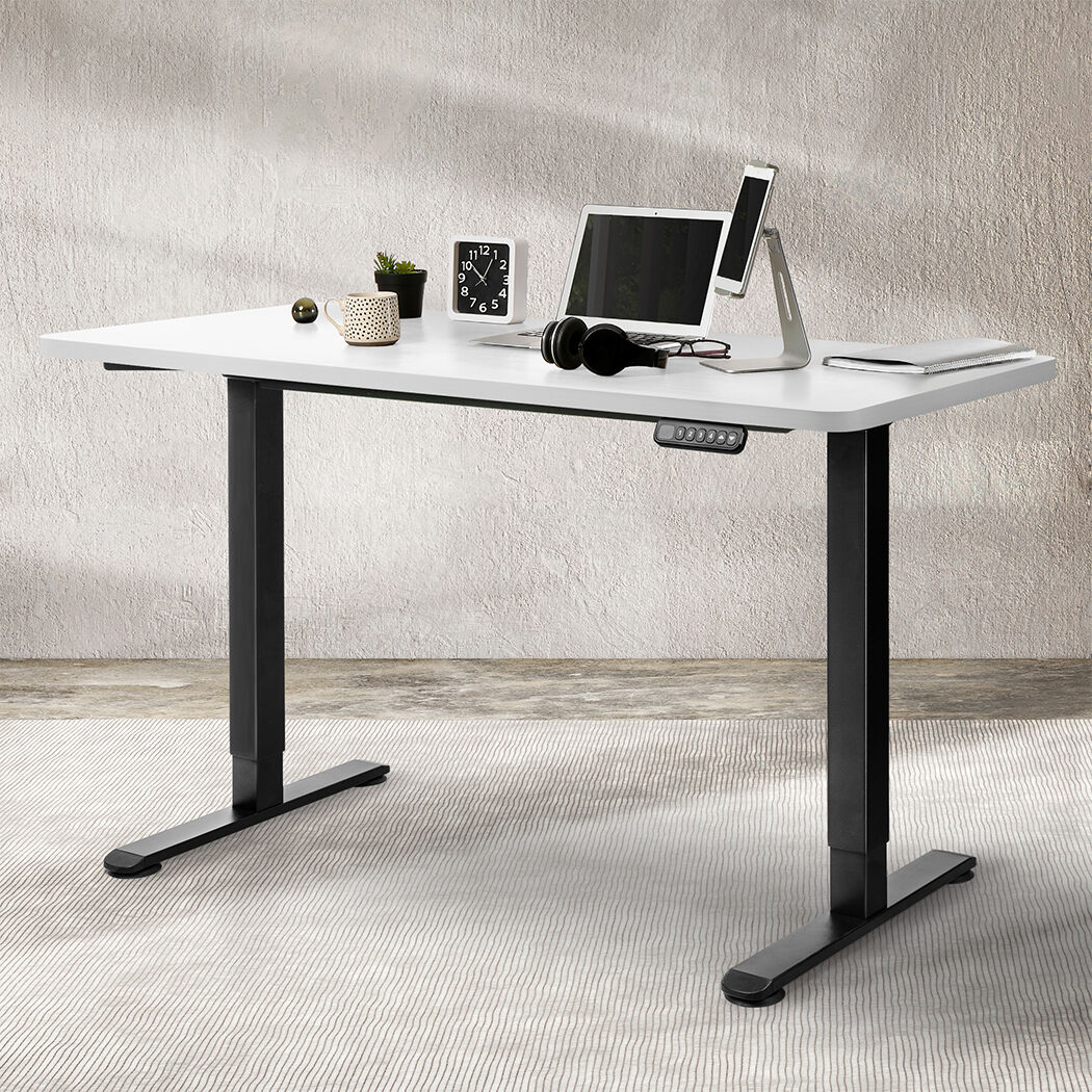 Motorised Standing Desk Adjustable 140cm White 1000x 1MM Price